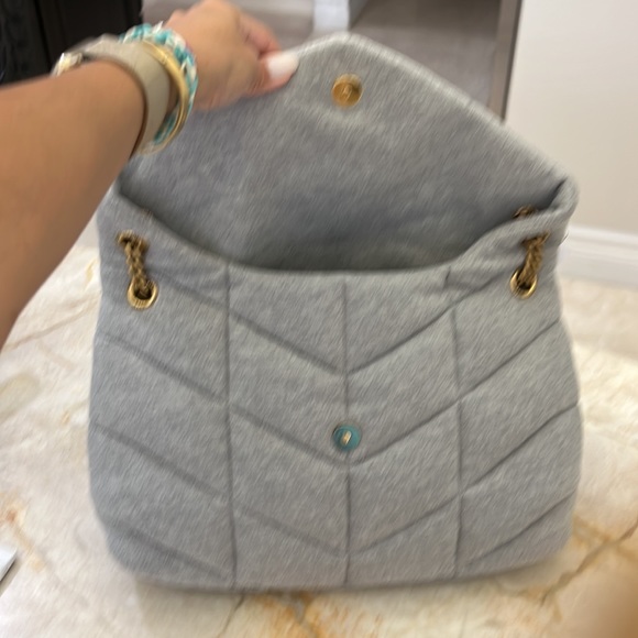 YSL med. Puffer chain Jersey bag - Picture 14 of 16